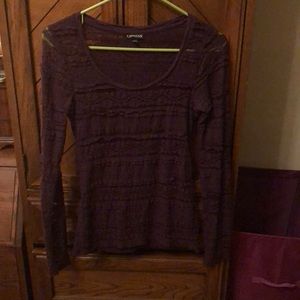 2 for $10🌻Express Long Sleeve Textured Lace Top